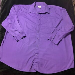 GUC Kings Court Men's Purple Dress Shirt size 20 neck